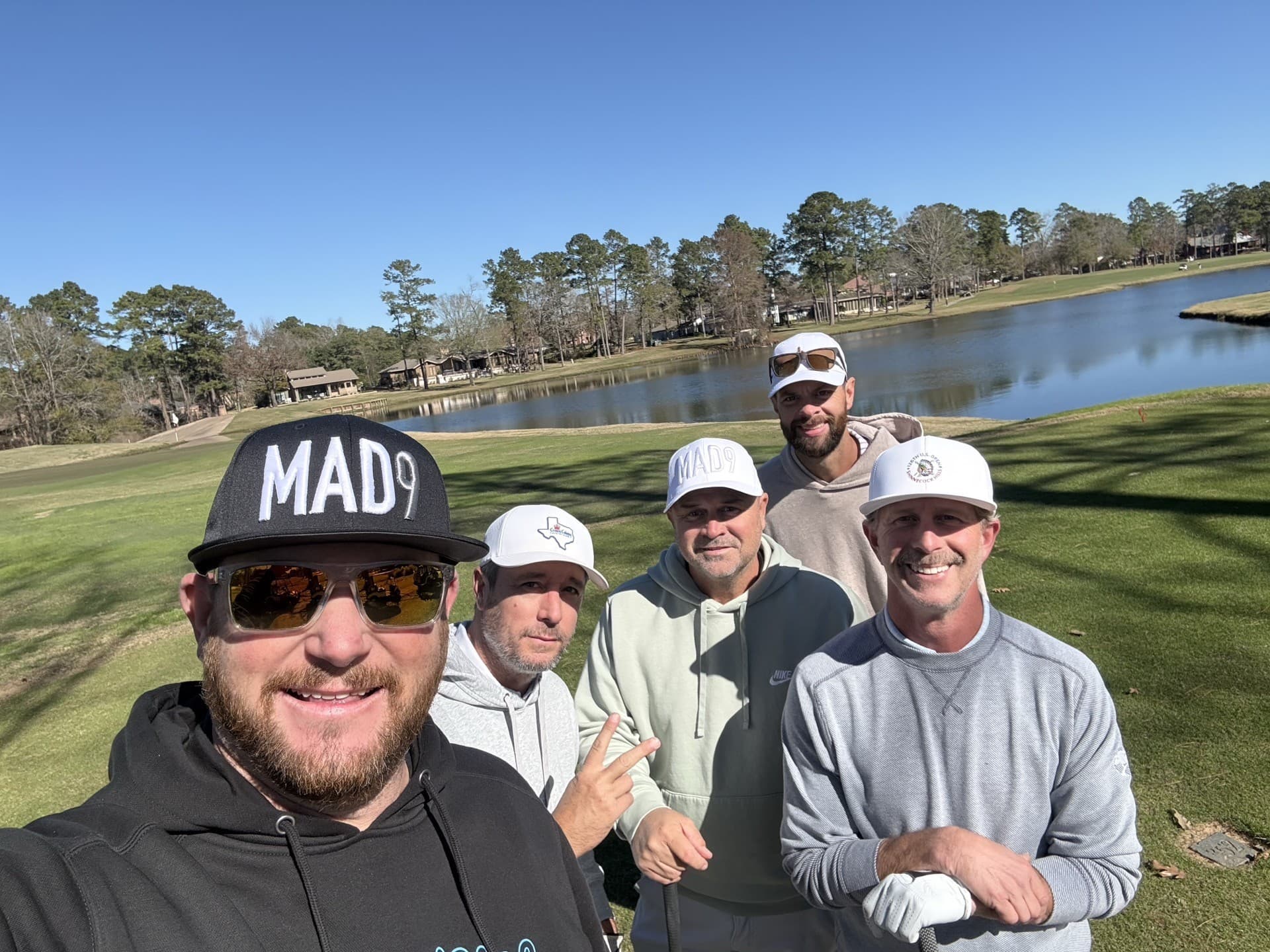 Mad 9 crew on the course — The Round After the Round